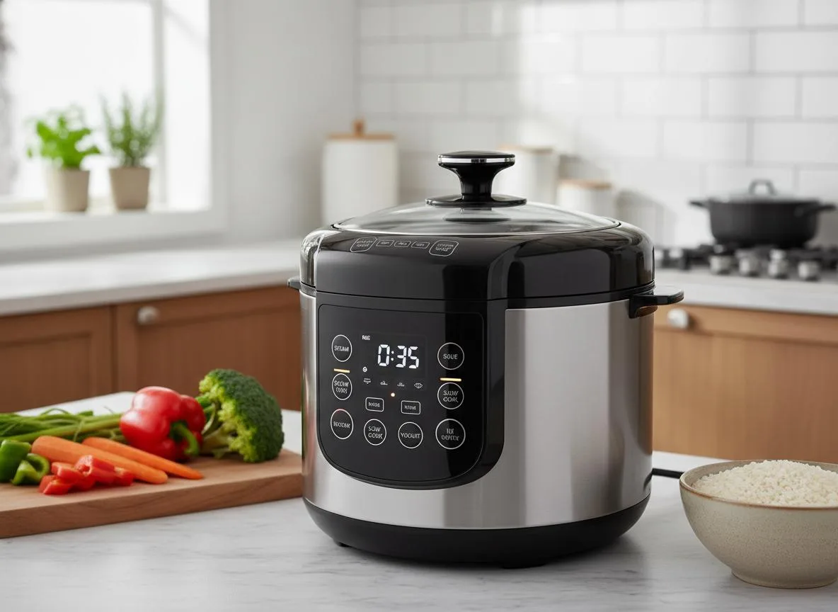 Compact kitchen countertop appliance